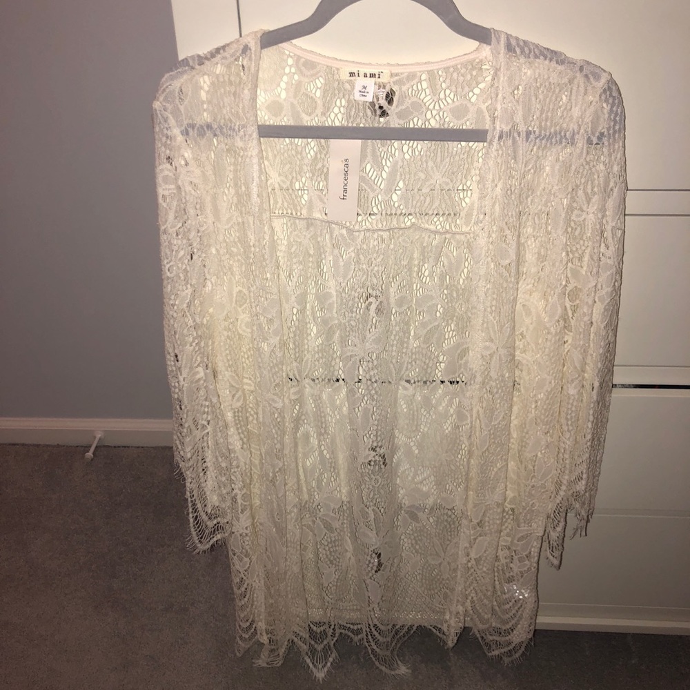 Francesca’s Lace Cardigan